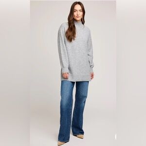 Gentle Fawn Light Gray Turtleneck Sweater